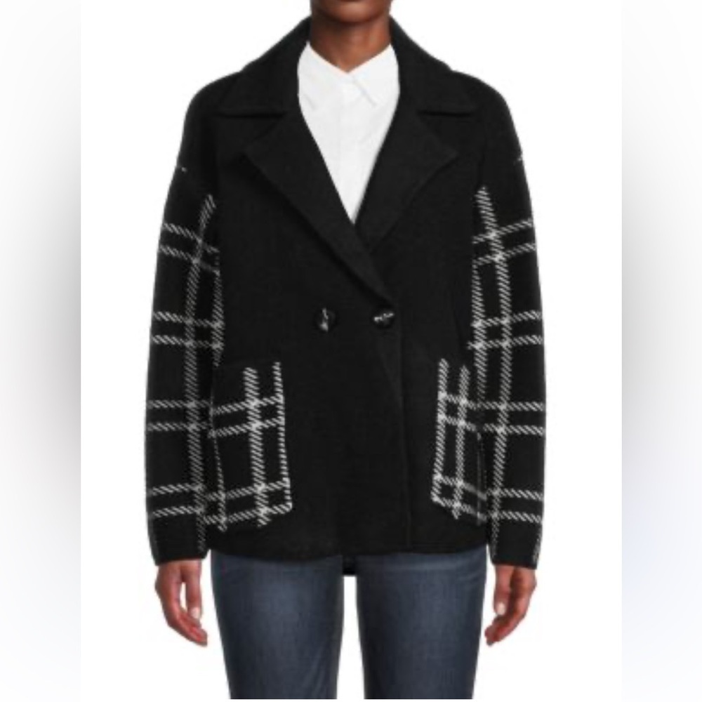 Magashoni Drop Shoulder Notch Lapel Coat Jacket Size S/P